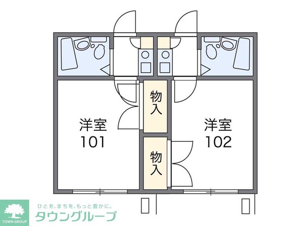 レオパレス与野本町第6の物件間取画像